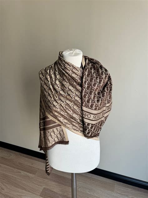 dior brown scarf|dior scarf price.